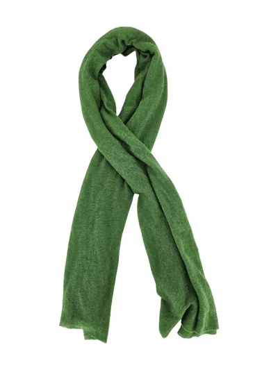Botto Giuseppe Large Cashmere Scarf In Green