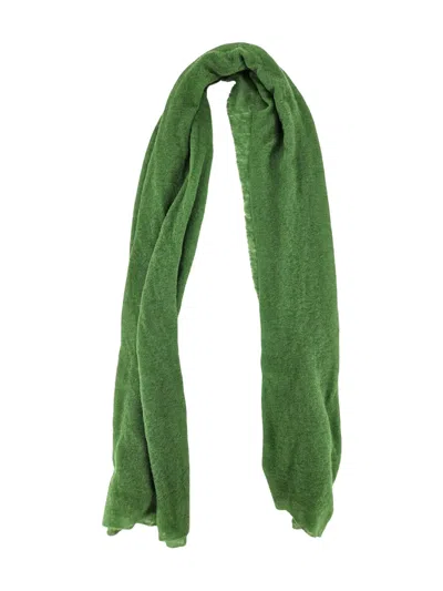 Botto Giuseppe Large Cashmere Scarf In Green