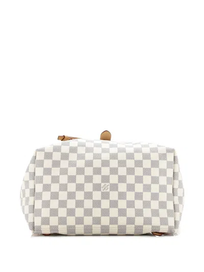 Pre-owned Louis Vuitton Sperone Damier Backpack In White