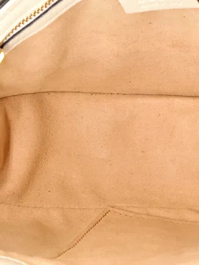 Pre-owned Gucci Padlock Saddle Shoulder Bag Gg Coated Canvas And Leather Small Crossbody Bag In Brown