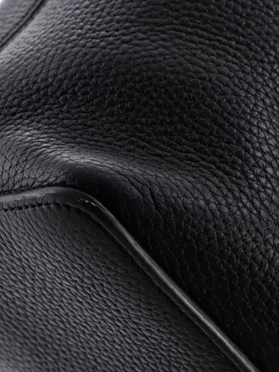 Pre-owned Gucci Soho Convertible Leather Large Hobo Bag In Black