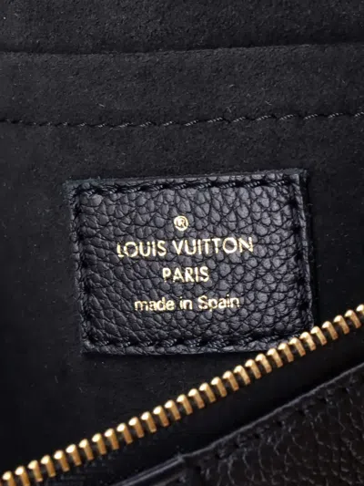 Pre-owned Louis Vuitton Multi Pochette Accessoires Monogram Empreinte Giant Crossbody Bag In Black