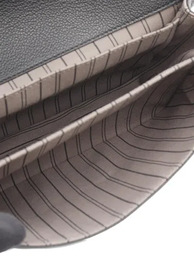 Pre-owned Louis Vuitton 2020 Monogram Empreinte Pochette Metis Satchel In Black