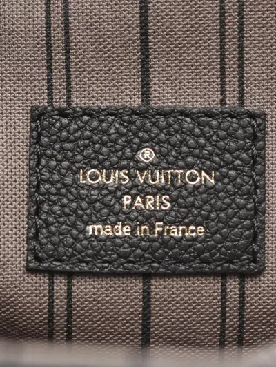 Pre-owned Louis Vuitton 2020 Monogram Empreinte Pochette Metis Satchel In Black
