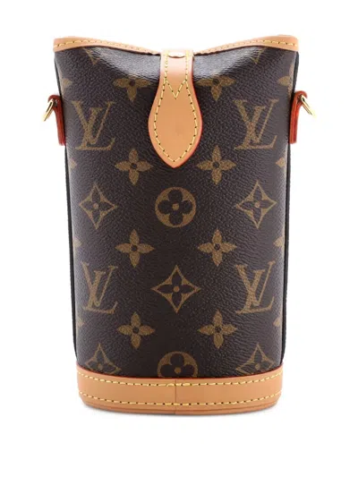 Pre-owned Louis Vuitton Fold Me Pouch Monogram Canvas Crossbody Bag In Brown