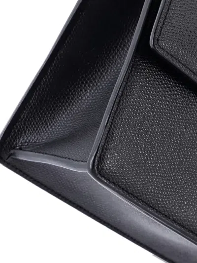 Pre-owned Dior 30 Montaigne Chain Flap Bag Leather Crossbody Bag In Black