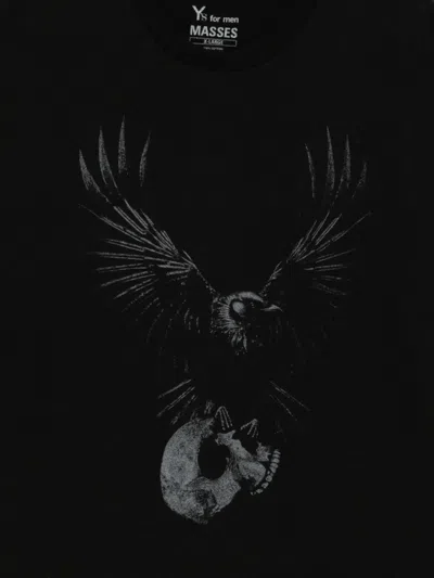 Y's For Men × Masses Printed T-shirt In Black