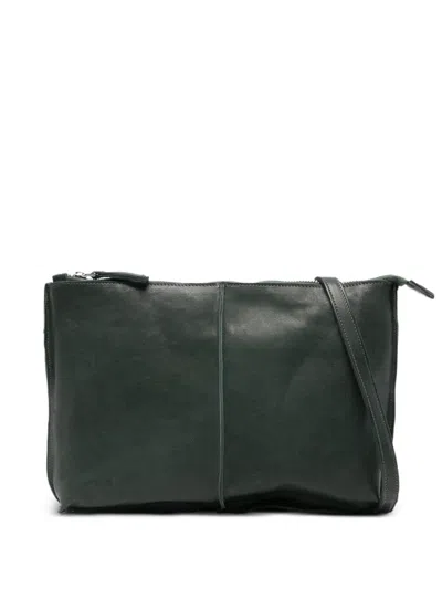 Sommet Clarkwaxed Zip Cross Body Bag In Green