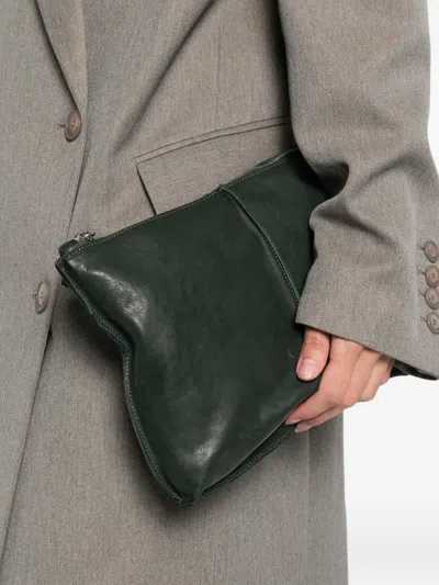 Sommet Clarkwaxed Zip Cross Body Bag In Green