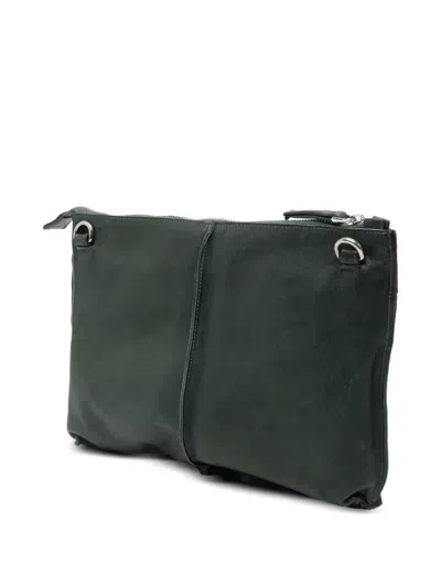 Sommet Clarkwaxed Zip Cross Body Bag In Green