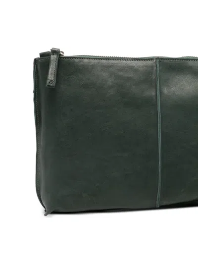 Sommet Clarkwaxed Zip Cross Body Bag In Green