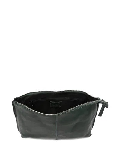 Sommet Clarkwaxed Zip Cross Body Bag In Green