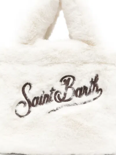 Mc2 Saint Barth Mini Vanity Logo-detail Bag In Neutral