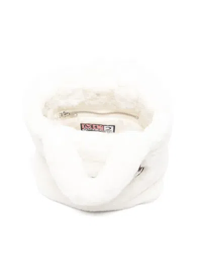 Mc2 Saint Barth Mini Vanity Logo-detail Bag In Neutral