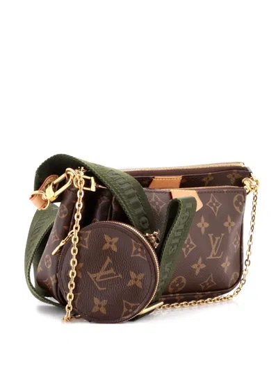 Pre-owned Louis Vuitton Multi Pochette Accessoires Monogram Canvas Crossbody Bag In Brown