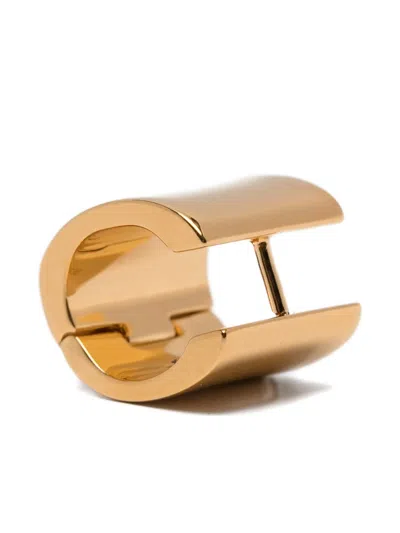 Totême Chunky Design Statement Earrings For Every Occasion In Brown