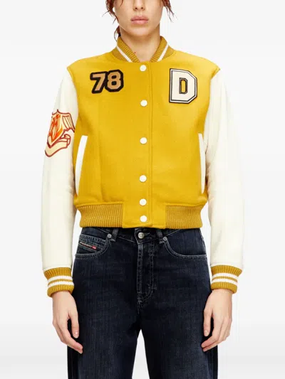 Diesel L-real-cp Phoenix-embroidered Jacket In Multi