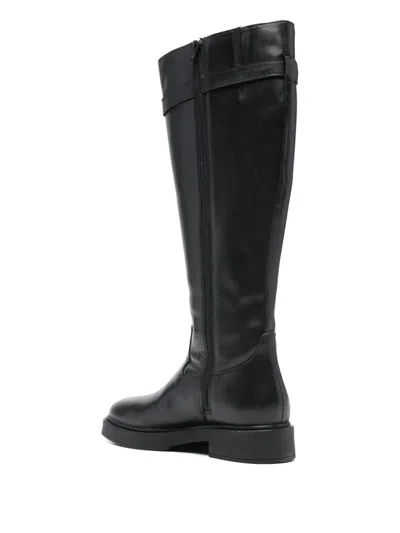 Keys Buckle Strap Boots In Multi