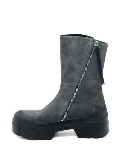 Vic Matie Roccia Zip-up Leather Ankle Boots In Multi