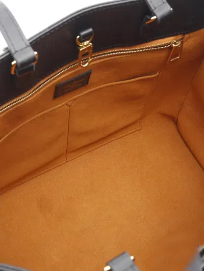 Pre-owned Louis Vuitton 2021-2025 Monogram Empreinte Onthego Mm Satchel In Black