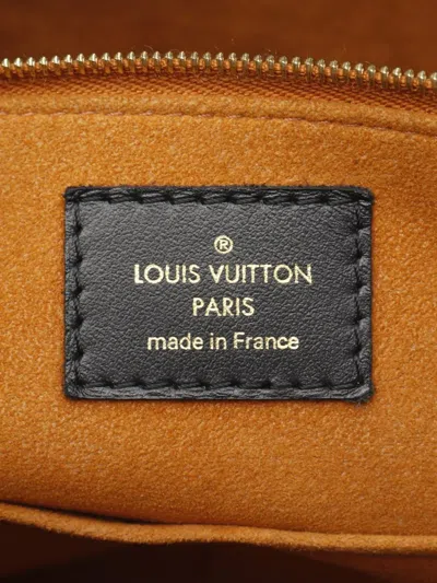 Pre-owned Louis Vuitton 2021-2025 Monogram Empreinte Onthego Mm Satchel In Black