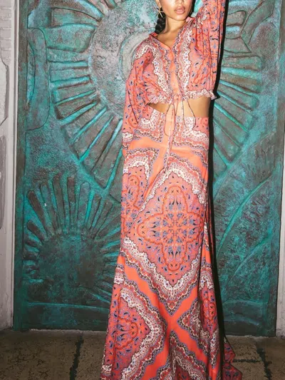 Cara Cara Gabriella Paisley Maxi Skirt In Multi