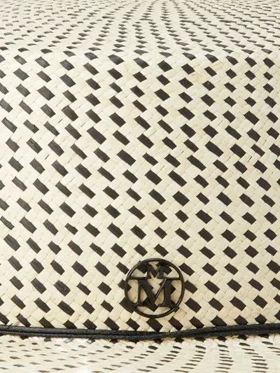 Maison Michel Kiki Patterned Hat In Gray