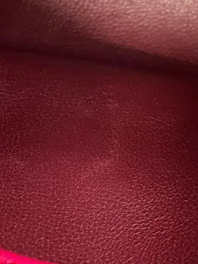 Pre-owned Bvlgari 2021-2022 Micro Leather Serpenti Cabochon Satchel In Pink