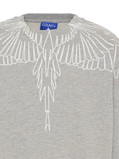 County Of Milan Graphic-print Crew-neck Sweatshirt In Multi