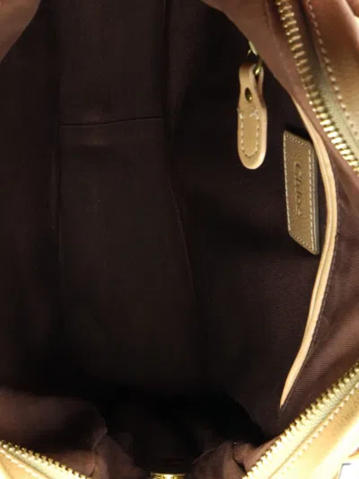 Pre-owned Chloé Paraty Top Handle Bag Leather Medium Satchel In Brown