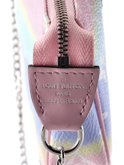 Pre-owned Louis Vuitton Pochette Accessoires Limited Edition Escale Monogram Giant Mini Clutch Bag In Multi