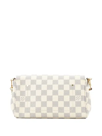 Pre-owned Louis Vuitton Favorite Handbag Damier Pm Crossbody Bag In White