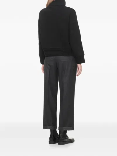 D Exterior Zip-fastening Jacket In Black