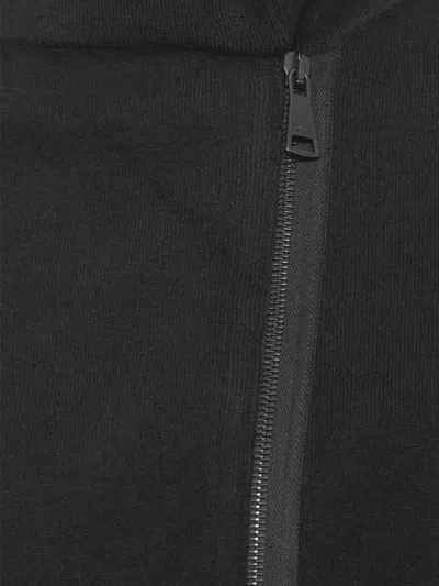 D Exterior Zip-fastening Jacket In Black