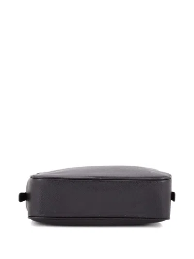 Pre-owned Louis Vuitton Toiletry Taiga Leather Gm Pouch In Black