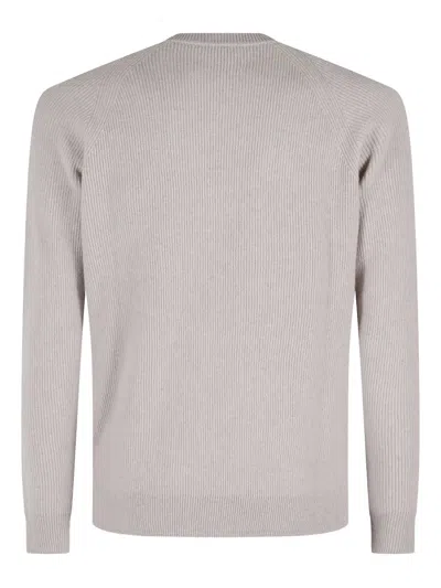 Filippo De Laurentiis Ribbed Sweater In Neutral