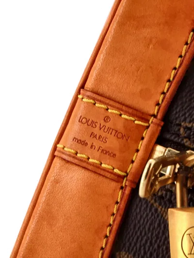 Pre-owned Louis Vuitton Vintage Alma Handbag Monogram Canvas Pm Satchel In Brown