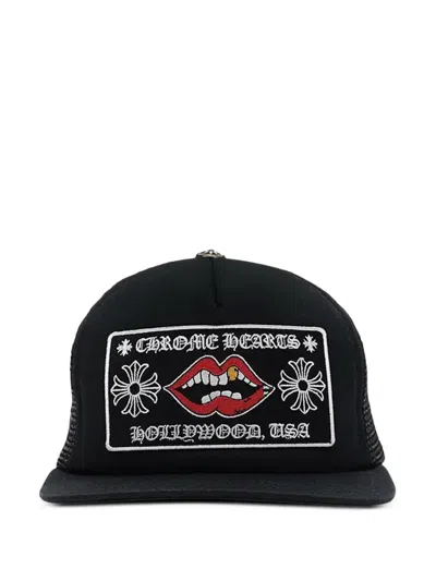 Chrome Hearts Chomper Hollywood Baseball Cap In Black