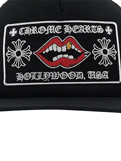 Chrome Hearts Chomper Hollywood Baseball Cap In Black