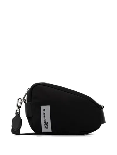 Karl Lagerfeld Jeans Zip-fastening Cross Body Bag In Blue