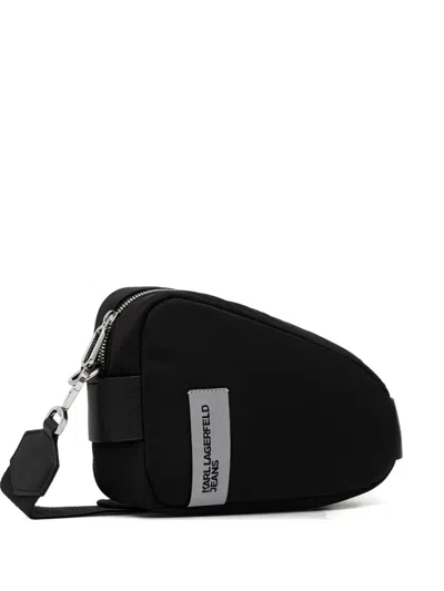 Karl Lagerfeld Jeans Zip-fastening Cross Body Bag In Blue