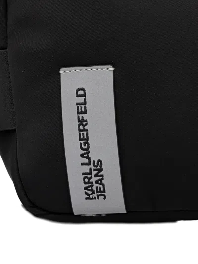 Karl Lagerfeld Jeans Zip-fastening Cross Body Bag In Blue