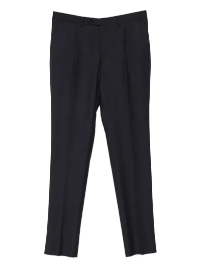 Canali Pleated Trousers In Black