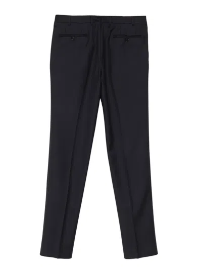 Canali Pleated Trousers In Black