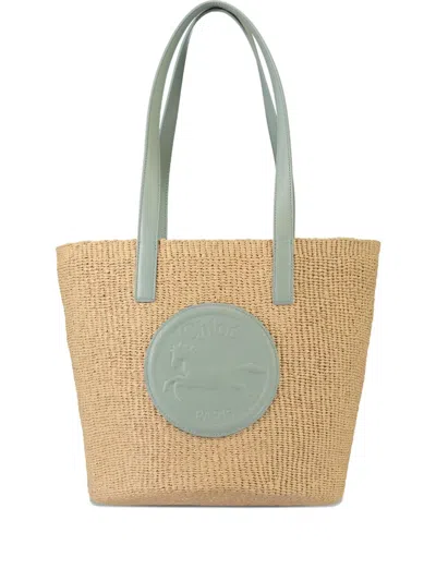Chloé X Mifuko Horse Medal Tote Bag In Neutral