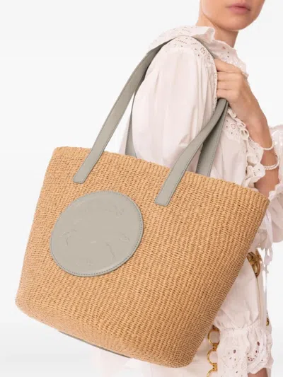 Chloé X Mifuko Horse Medal Tote Bag In Neutral