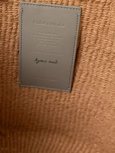 Chloé X Mifuko Horse Medal Tote Bag In Neutral