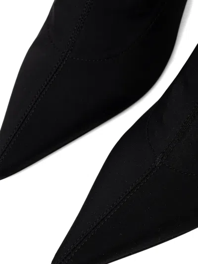 Patrizia Pepe 75mm Minimal Shape Ankle Boots In Black