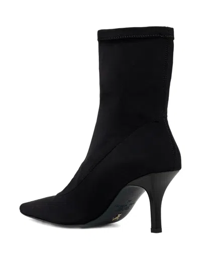 Patrizia Pepe 75mm Minimal Shape Ankle Boots In Black