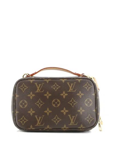 Pre-owned Louis Vuitton Utility Monogram Canvas Crossbody Bag In Brown